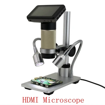 Portatīvo 300X Digitālo HDMI Mikroskopu 1080P Elektronisko HD Video Mikroskopi 3MP USB Endoskopu PCB Lodēt Remonts Lupa Kamera