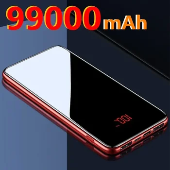 Power Bank 99000mAh Portatīvo Uzlādes Jauda Banka 10000mAh USB Power Bank Ārējais Akumulatora Lādētājs iPhone Pro Xiaomi Huawei