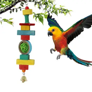 Putnu Sakost Rotaļlietas Krāsains Papagailis Košļājamās Rotaļlietas Kakadu Rotaļlietas Cockatiel Rotaļlietas, Putnu Būru Piederumi Mazo Putnu Rotaļlietas Papagaiļi