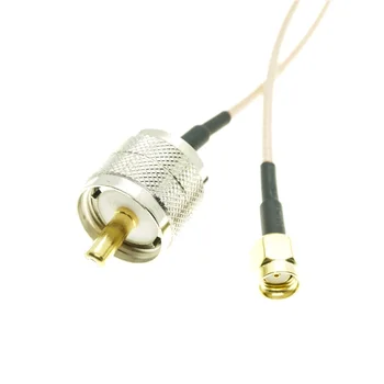 RG316 Kabeļu UHF PL259 Male Plug Taisni uz RP-SMA Male Plug Connector RF Džemperis bize