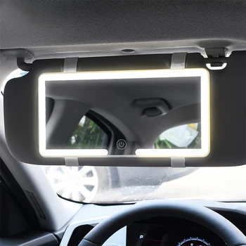 Regulējamas Touchscreen Auto Iedomība Spoguļi, Carro LED Aplauzums Spogulis, 3 Ajuste de Engrenagem, saulessarga Plāksnes, Espelho Interjera, HD