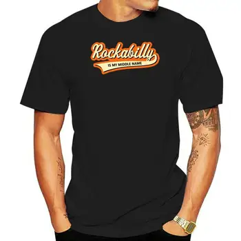 Rockabilly Ir Mans otrais Vārds 3c T Krekls Pamata Cietā Tee Kreklu Pavasara Rudens Iespiests Virs Izmērs S-5XL Gudrs Vēstules Jaunu Stila Krekls