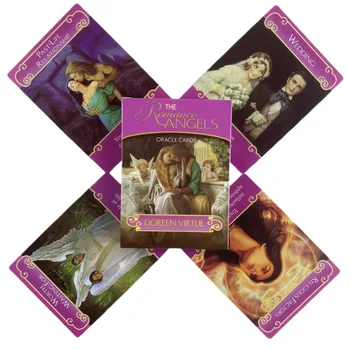 Romantika Eņģeļu Orākuls Kartes 44 Tarot Angļu Vai Spāņu Zīlēšana Izdevums Klāja Borad Spēles