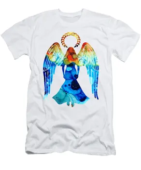Sargeņģelis Garīgās Mākslas Glezniecības T-Krekls