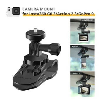 Sun Visor Mount Kameru Savietojama ar GoPro Insta360 IET 3 VIENĀ R X Osmo Rīcības Klipu Turētājs Action Camera Auto Piederumi Komplekti