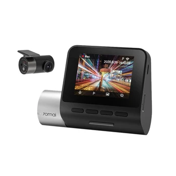 Sākotnējā 70mai Dash Cam A500S Auto 2 collas 2.7 K 1944P Kamera WiFi GPS Nakts Redzamības Priekšā un Aizmugurē Melnā Kaste