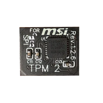 TPM 2.0 Šifrēšanas Drošības Modulis Tālvadības Karte 12 Pin SPI TPM2.0 Drošības Modulis MSI Mātesplati