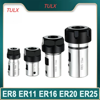TULX ER11 ER16 ER20 Čaks Collet Vārpstas Motora Vārpstas Pagarinājuma Stieni Vārpstas Čaks Virpas Instrumentu Vārpstas Rīku Josla, kas 5mm 4mm 6mm 8mm