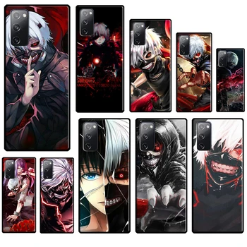 Tokijas Vampīrs Kaneki Ken Anime Silikona Case For Samsung Galaxy S23 S21 S22 Ultra, Ņemiet vērā, 20 S8 S9 S10, Ņemiet vērā, 10 Plus S20 FE Vāciņu