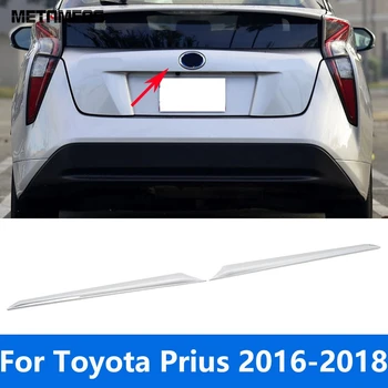 Toyota Prius 2016 2017 2018 Chrome Aizmugurējās Augšējās Bagāžnieka Vāks Vāciņš Melns, Tailgate Durvis, Bagāžas Nodalījuma Pārsegs Apdare Piederumi Car Styling