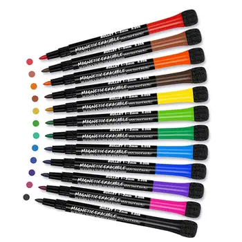 Tāfeles Pildspalvu Komplekts Asorti Krāsas Magnētiskā Dry Erase Markers Fine Tip Zemu Smarža, Tāfeles, Marķieri, Bērniem, Darbs pie Tāfeles,