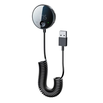 Tālrunis Bluetoothcompatible 5.0 AUX Audio Magnetolas Mūzikas Home Auto Uztvērējs Adapteris R2LC