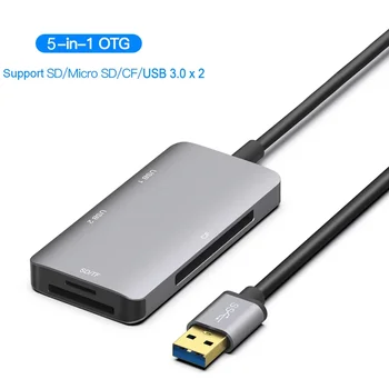 USB 3.0 SD SDHC KF Compact Flash TF MicroSD Kartes Lasītājs USB3.0 U Flash Disku, Peli, OTG par Macbook Klēpjdatoru Notebook PC 5in1
