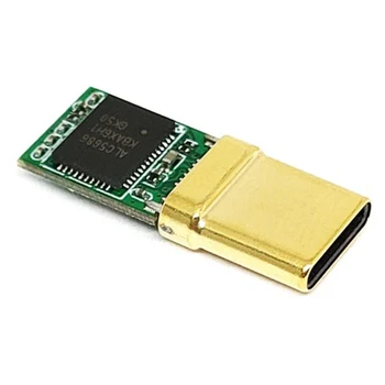 USB-C Vīriešu Spraudni, Decoder Chip ALC5686, Gold-Plated 1U, 32 bitu 384Khz Audio Spraudni, Ātrās Uzlādes Savienotājs DIY Adapteri