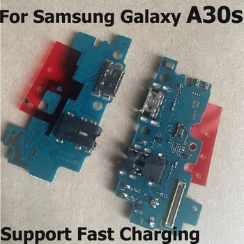 USB Flex Kabelis Samsung Galaxy A30s Doks Lādētāja Uzlādes Ostas Flex Kabelis Remonta Daļas
