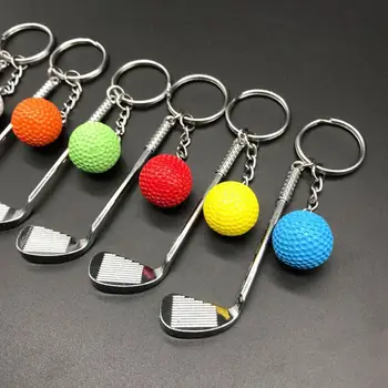 Viegls Golfa Bumbiņu Kulons Keychain Modes Sadalīt Keyring Sporta Mīļotājiem Somā Auto Atslēgu Turētājs Kulons Rotaļlietas Bērniem Dāvanas