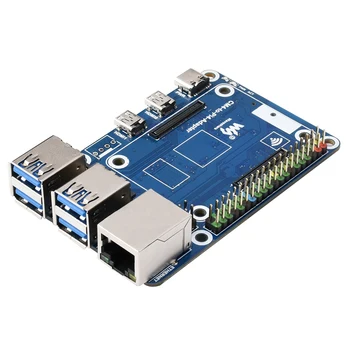 Waveshare CM4 Lai Pi4B Expansion Board 4-Way USB3.0+RJ45 Gigabit Ethernet Ports CM4 Lai Pi4 Adapteris Aveņu Pi 4B Valde