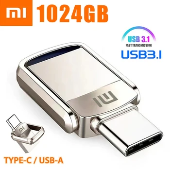 Xiaomi USB 3.1 Tipa C Pārveidošanas Interfeisu, 2TB 1 TB 512 GB un 256 gb Mobilo Datoru Savienot Portatīvo USB Universālā Uzglabāšana