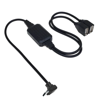Ātrgaitas C tipa OTG hub kabelis, USB Type-c vīriešu dual 2.0 sieviete, OTG slodzes, 2 porti un izplatītāju 0,5 M