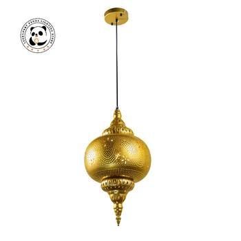 Āzijas Vintage Rūpniecības Kulons Gaismas LED Metālisks Spīdums Dizainers Marokas Birdcage Karājas Lampas Bēniņi Virtuve Dzīvojamā Istaba Dekori