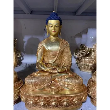 30cm viņa varēja Nepāla, Tibeta TOP Augstas kvalitātes vara Amitabha Amitayus Budas statuja, kas Pielūdz Budu mājās Ģimenes Veselības aizsardzības drošības