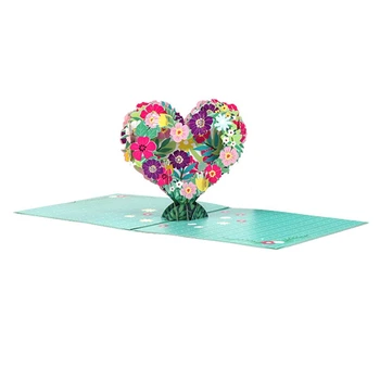 3D Popup Kartes, Ziedu Sirds, Roku darbs Popup Apsveikuma Kartītes, Dzimšanas dienas, Mātes Dienā, Valentīna Dienā, Visi Reizē