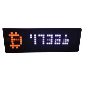 Bitcoin digitālo valūtas tirgus displejs cryptocurrency reālā laika cenu parādītu darbvirsmu apdare, WIFI savienojumu