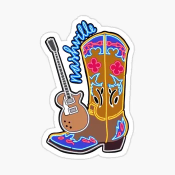 Nashville Boot 5GAB Uzlīmes Klēpjdatoru Mājās Ūdens Pudeles Fona Rotājumi, Sienas Drukāt Istaba Auto Dekori Karikatūra Logu