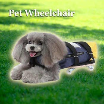 Pet Ratiņkrēslu Staigāt Grozs Rullīšu Scooter Pet Invalīdiem Pastaigas Atbalsta Transportlīdzekļa Invalīdiem Hind Leg Suns Lower Body Drag